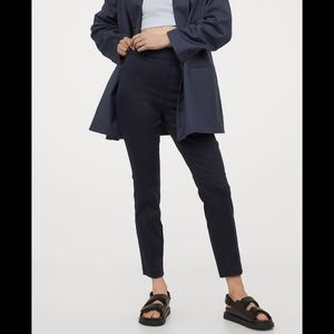 H&M Navy Ankle Length Slacks